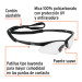 Lentes seguridad claros antiempaño c/cordón ajustable, Sport