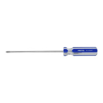 Desarmador de cruz 3/16 x 6" mango de PVC, PRETUL