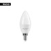 Foco LED tipo vela 4W (25W), luz blanca brillante 6500K, E12