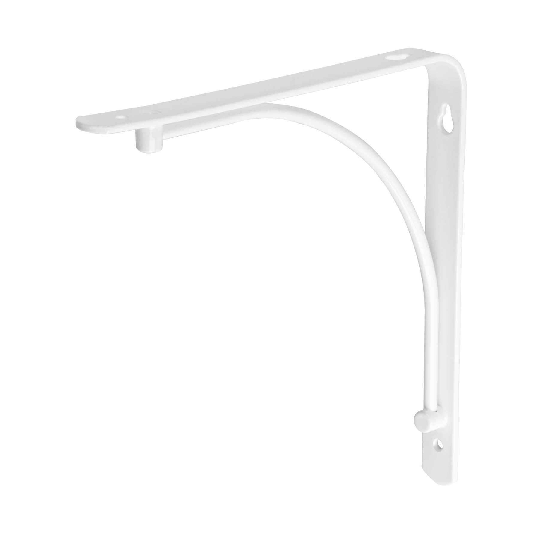 Ménsula reforzada blanca 8 x 8", diseño alambrón, FIERO