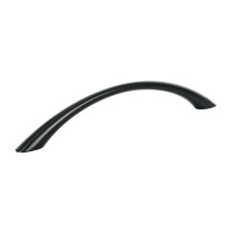 Jaladera de 128mm, línea Arco, negro, HERMEX