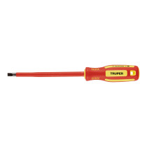 Desarmador dieléctrico plano 1/4" x 6", TRUPER