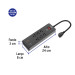 Multicontacto 6 entradas, 2 USB A + 2 USB C, negro, VOLTECK