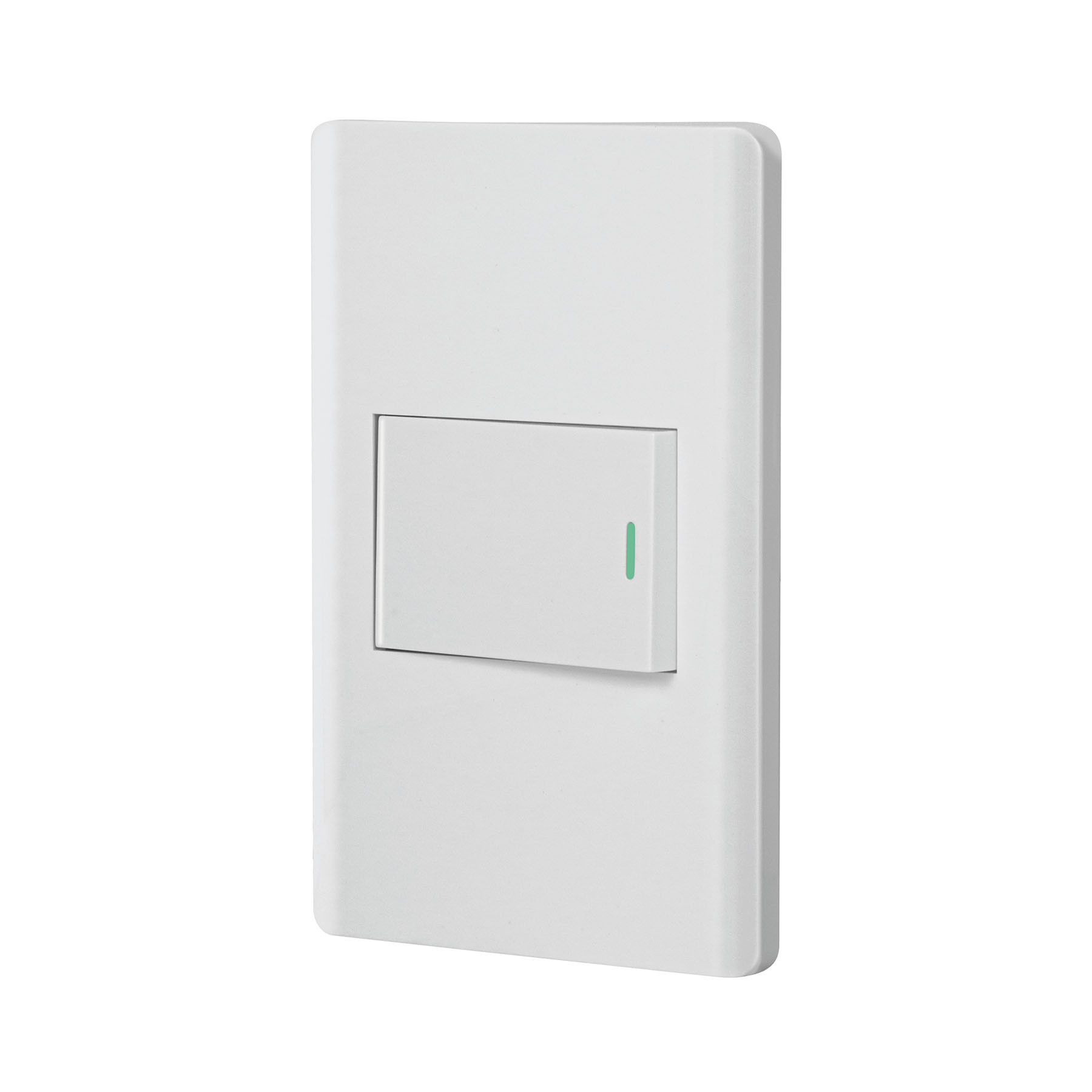 Placa armada blanca 1 interruptor 1.5 módulos, Lisboa