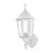 Arbotante tipo farol tradicional soportado p/exterior blanco