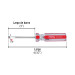 Desarmador plano 3/16 x 3" mango de PVC, PRETUL
