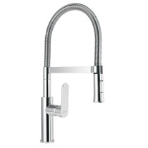 Monomando nariz flexible para fregadero, cromo,FOSET RIVIERA