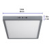 Luminario LED plafón 24W 6500K, cuadrado, gris, VOLTECK