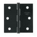 Bisagra cuadrada 2-1/2", negro mate, cabeza plana, BASIC