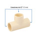 Tee sencilla de CPVC de 1/2", FOSET