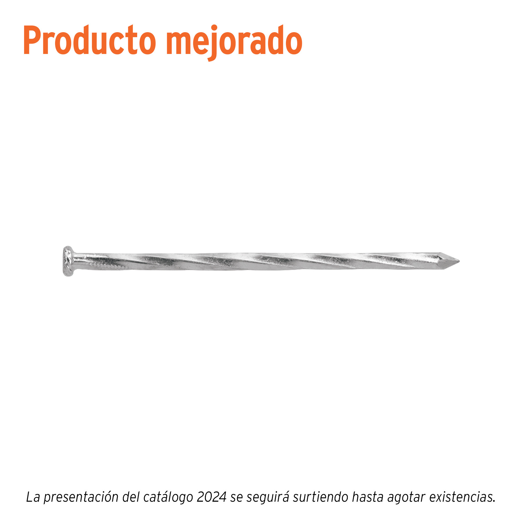 Kilo de clavos para concreto 3-1/2"galvanizado, caja de25 kg