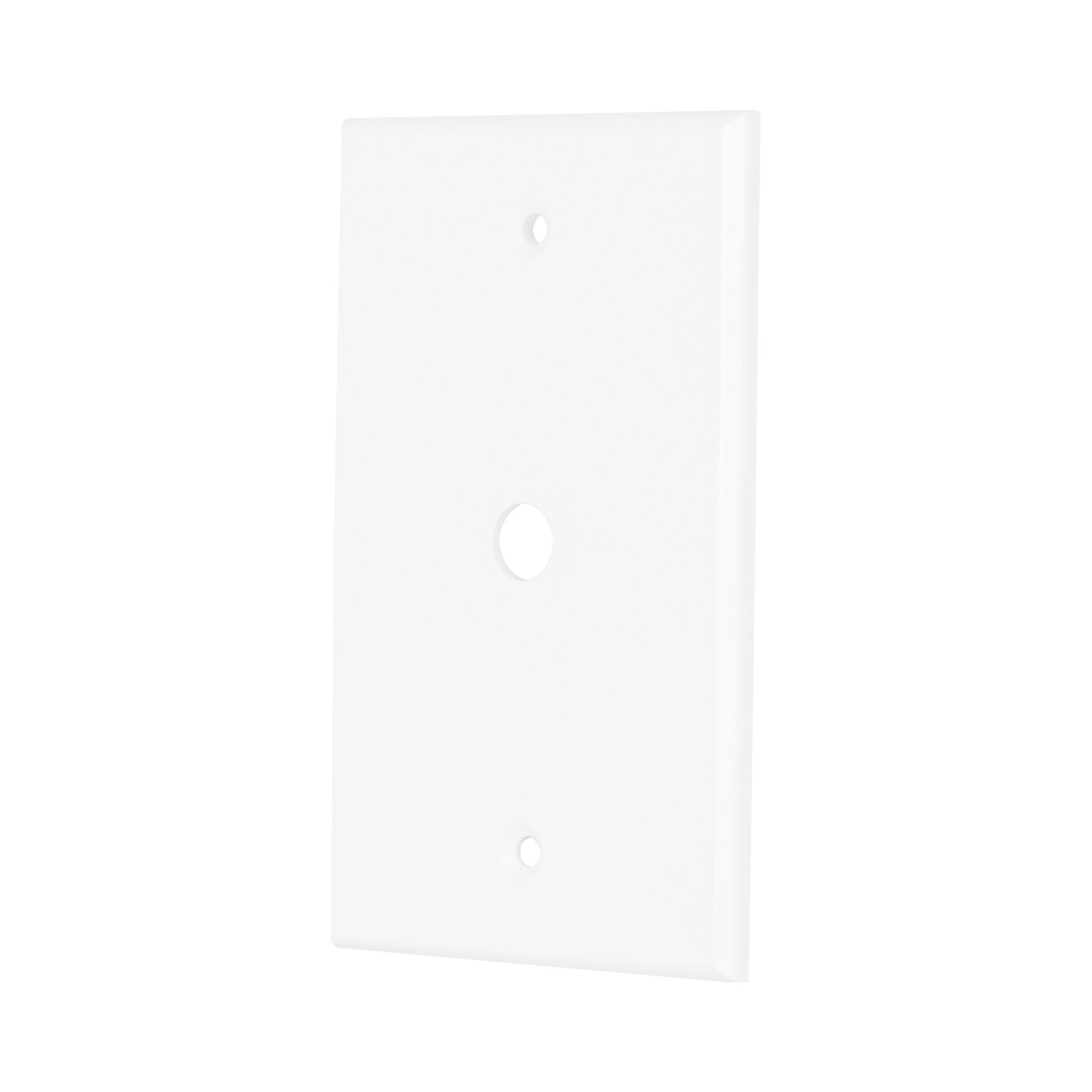 Placa de ABS pasacable, Standard, blanco, VOLTECK
