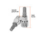 Dado punta hexagonal de 7 mm, cuadro 3/8", TRUPER