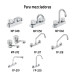 Juego de manerales hex de ABS p/lav-fregadero, cromo, BASIC