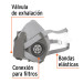 Respirador profesional media cara, TRUPER EXPERT