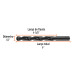 Broca HSS 1/2" Trublack para metal, TRUPER