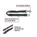 Correa de perro para cinturón de seguridad 90cm, FIERO