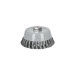 Carda copa 5" alambre trenzado grueso, Multi-rosca, TRUPER