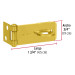 Portacandado de acero latonado 1-3/4", HERMEX