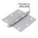 Bisagra cuadrada 3-1/2" acero inox, cabeza redonda, HERMEX