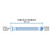 Manguera para boiler, acero inox. 1/2"H x 3/4"M, 80 cm