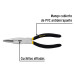 Pinza de punta y corte 8" mango de PVC, PRETUL