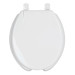 Asiento redondo para WC, abierto, blanco, AQUA