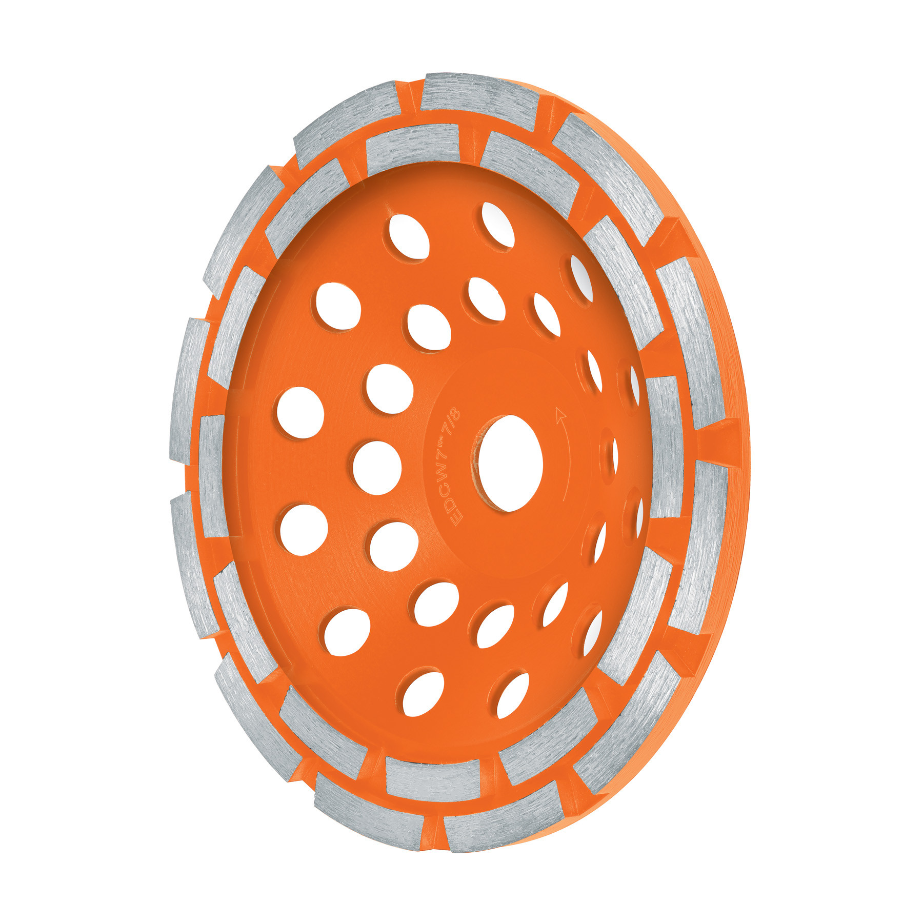 Copa de diamante doble hilera 7" x 7/8", TRUPER