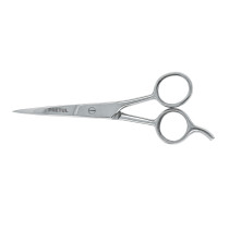 Tijera 5-1/2" estilista, con gancho, acero inoxidable,PRETUL