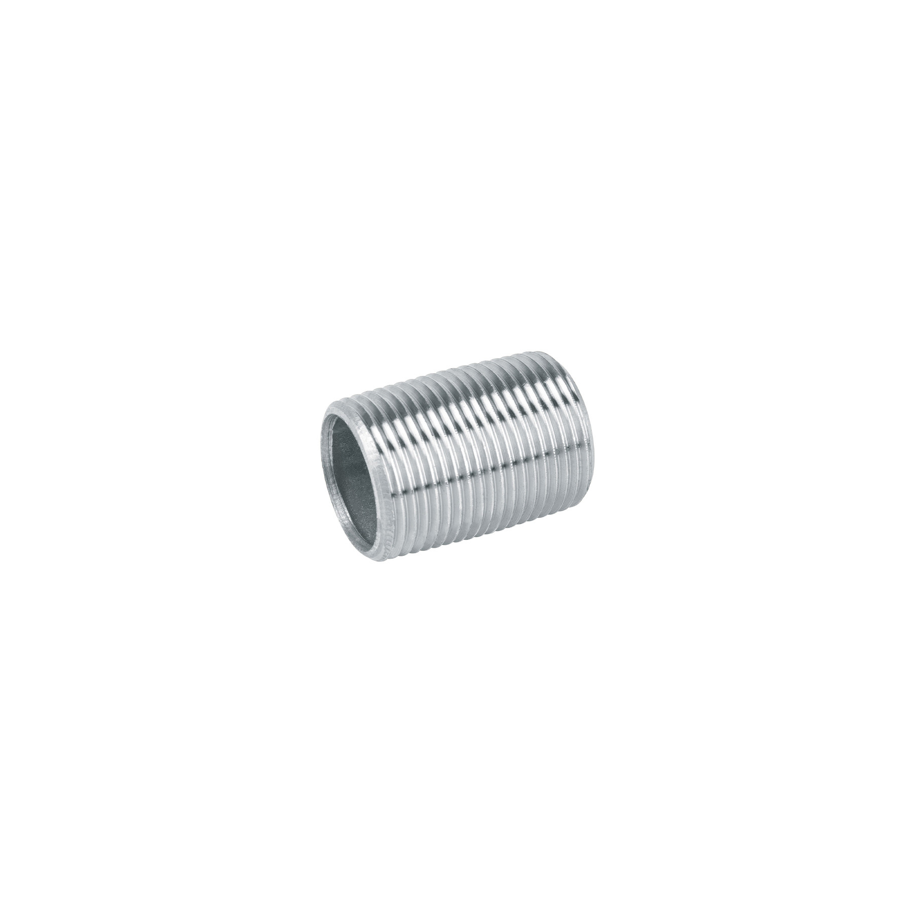Niple de acero galvanizado 1/4" cuerda corrida, FOSET