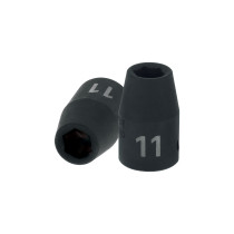 Dado cuadro 1/2" de impacto 6 puntas de 11 mm, TRUPER