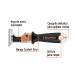 Espátula 2-1/2" de 6 usos, acero inoxidable, Comfort Grip