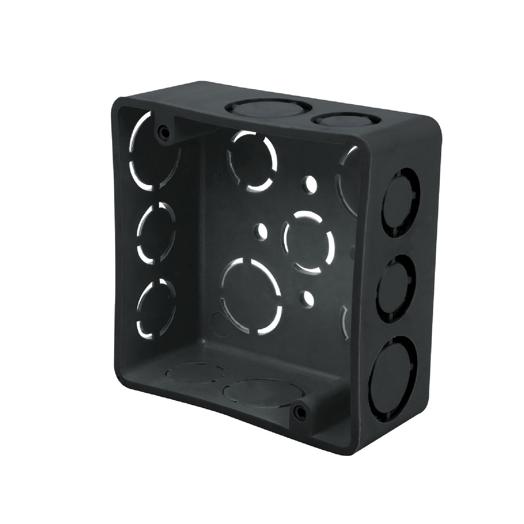 Caja cuadrada 4" x 4" plástica, Volteck