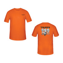 Playera cuello redondo para hombre, naranja, G, TRUPER