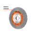 Carda alambre ondulado 8" x 7/8" para esmeril, TRUPER