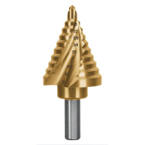 Broca escalonada titanio 10 escalones 1/4" a 1-3/8", EXPERT