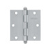Bisagra cuadrada 3-1/2", satinado, cabeza redonda, HERMEX