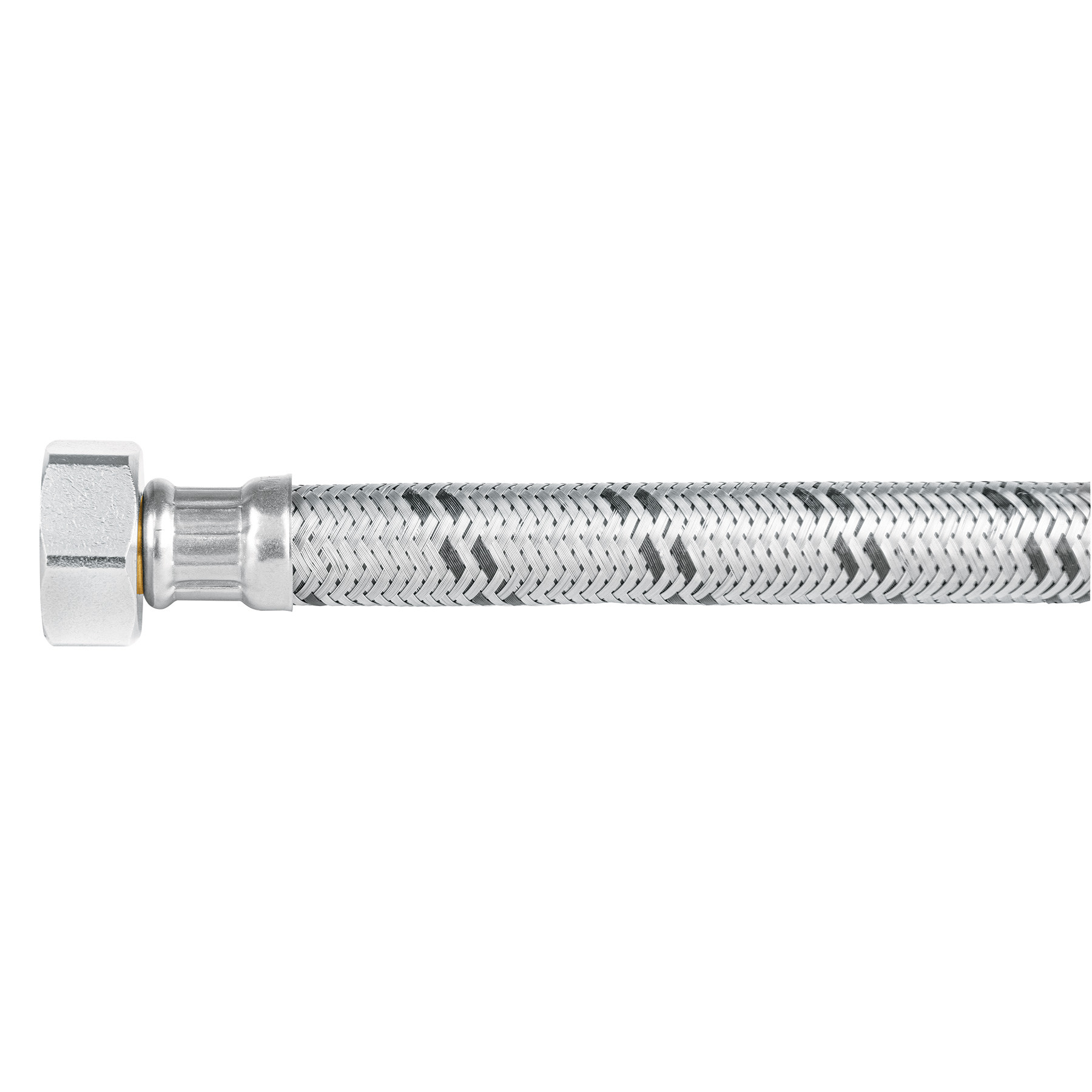Manguera para boiler, acero inox. 1/2"H x 3/4"H, 150 cm