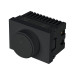 Dimmer giratorio negro de 1.5 módulos, línea Lisboa, VOLTECK