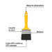 Brocha uso general de 2-1/2" con mango de plástico, PRETUL