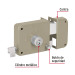 Cerradura sobreponer der instala-fácil, caja, HERMEX BASIC