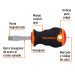 Desarmador plano 1/4" x 1-1/2" mango Comfort Grip, TRUPER
