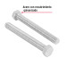Bolsa con 10 tornillos 1/2" x 4-1/2" tipo máquina, FIERO
