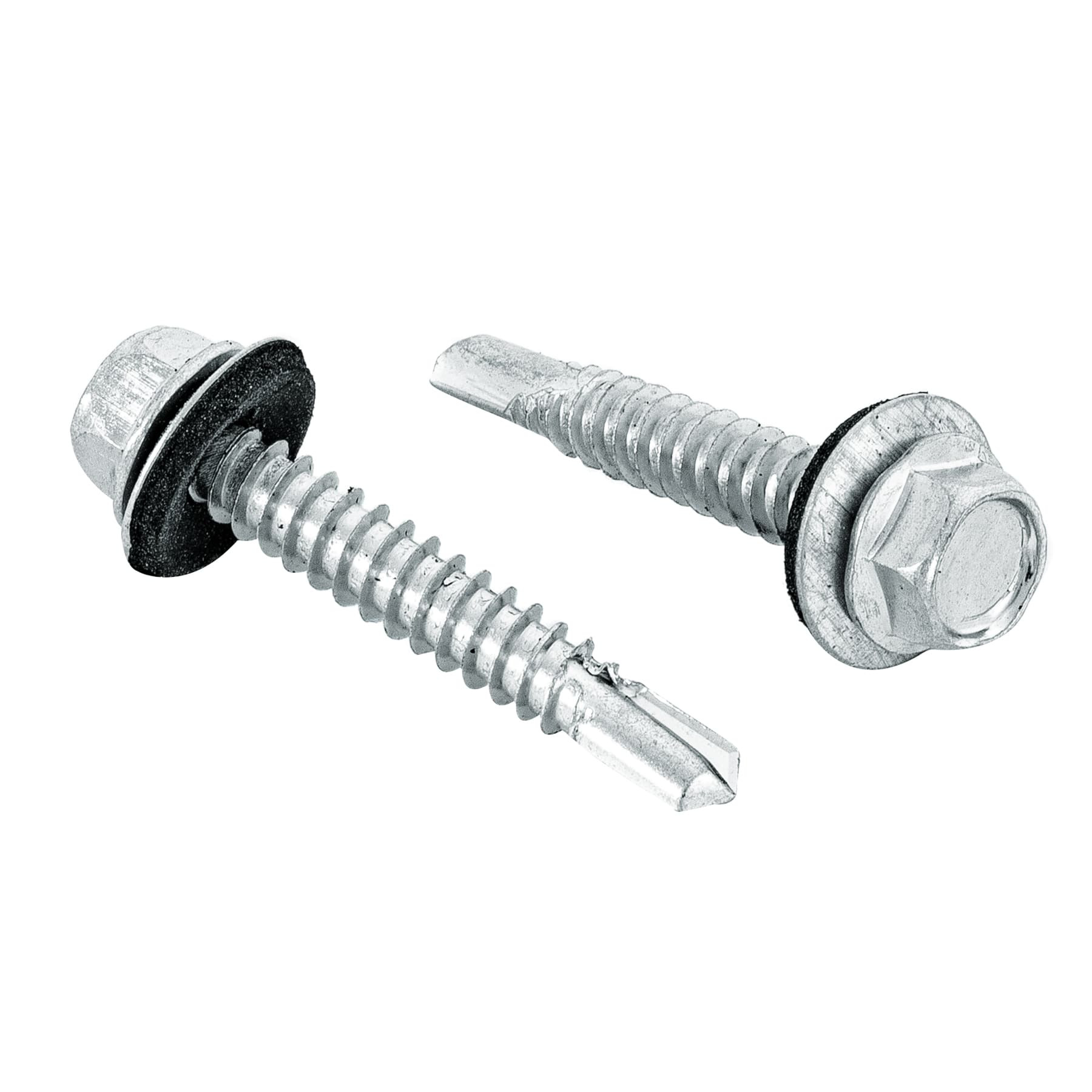 50 pijas #14 x 1-1/2" hexagonal, punta broca con rondana