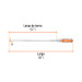 Desarmador cabinet 1/4" x 12" mango de acetato, TRUPER