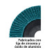 Disco laminado 7" grano 80 centro 7/8", plástico, TRUPER