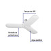 Lámpara LED tipo ventilador 24W, 3 aspas, 6500K, BASIC
