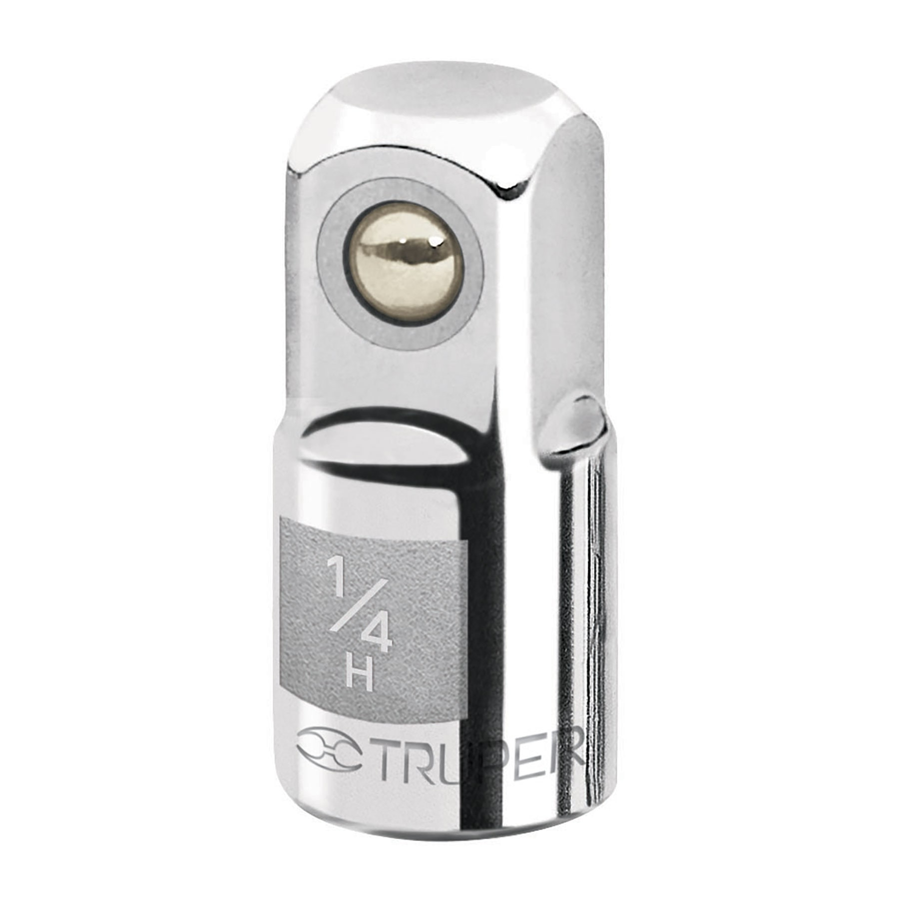 Adaptador para matraca de cuadro 1/4" a cuadro 3/8", TRUPER