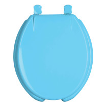 Asiento redondo para WC, abierto, azul, AQUA