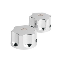 Juego de manerales hex de ABS p/lav-fregadero, cromo, BASIC